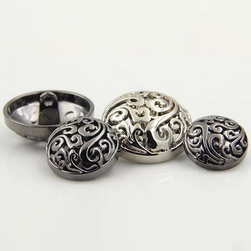 10 шт. пряжка костюм облачные кнопки модные металлические кнопки золотой цинковый сплав швейные аксессуары кнопки выдалбливают пальто