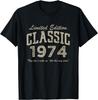 51 Year Old Gift Classic 1974 Limited Edition 51st Birthday T-Shirt Unisex Summer Streetwear Tops Print On Demand Short Sleeve