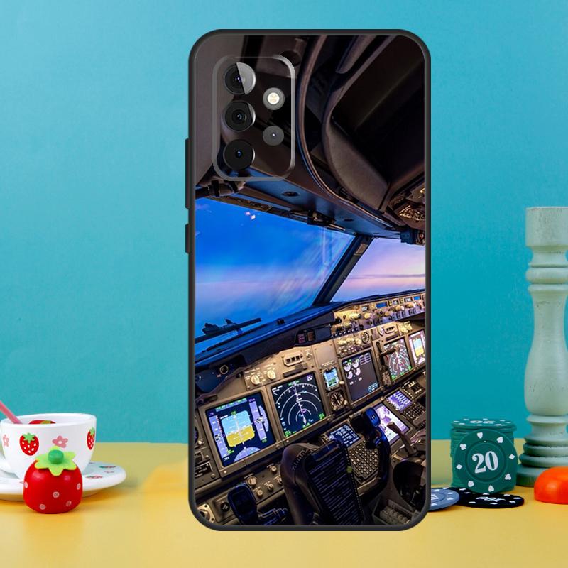 Flight Instruments Cockpit Case For Samsung Galaxy A15 A16 A05 A26 A36 A56 A52 A53 A33 A13 A34 A54 A14 A35 A55 A22 A32