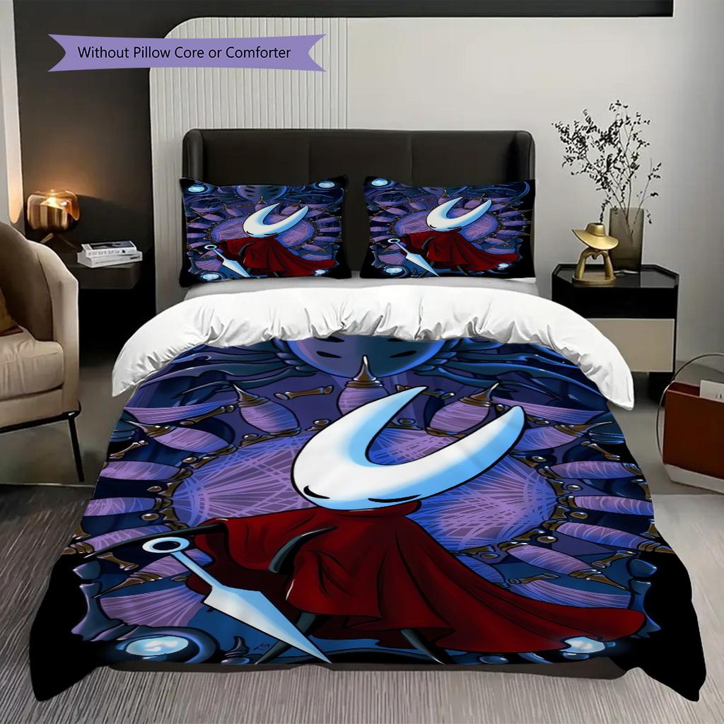 Mystical Guardian Aura Bedding (1 * duvet cover + 2 * pillowcase, without core) 2D Flat Christmas birthday gift Bedding set Soft and comfortable