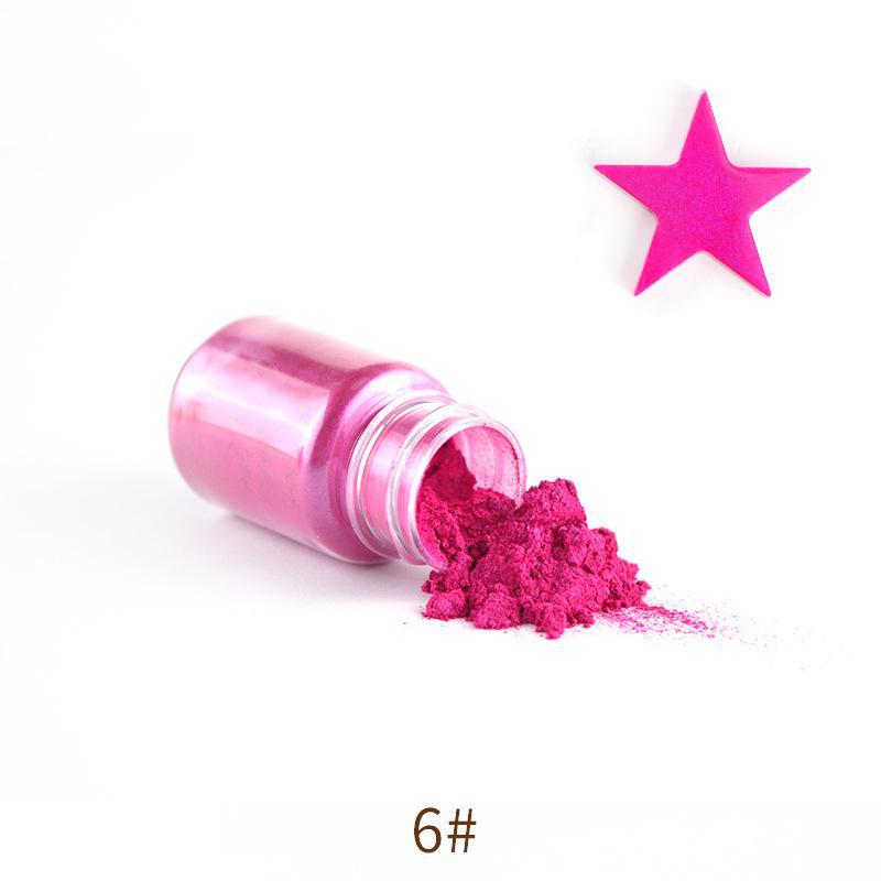 10 г жемчужной пудры с блестками и клеем для кристаллов с пигментом цвета русалки для самостоятельного изготовления.