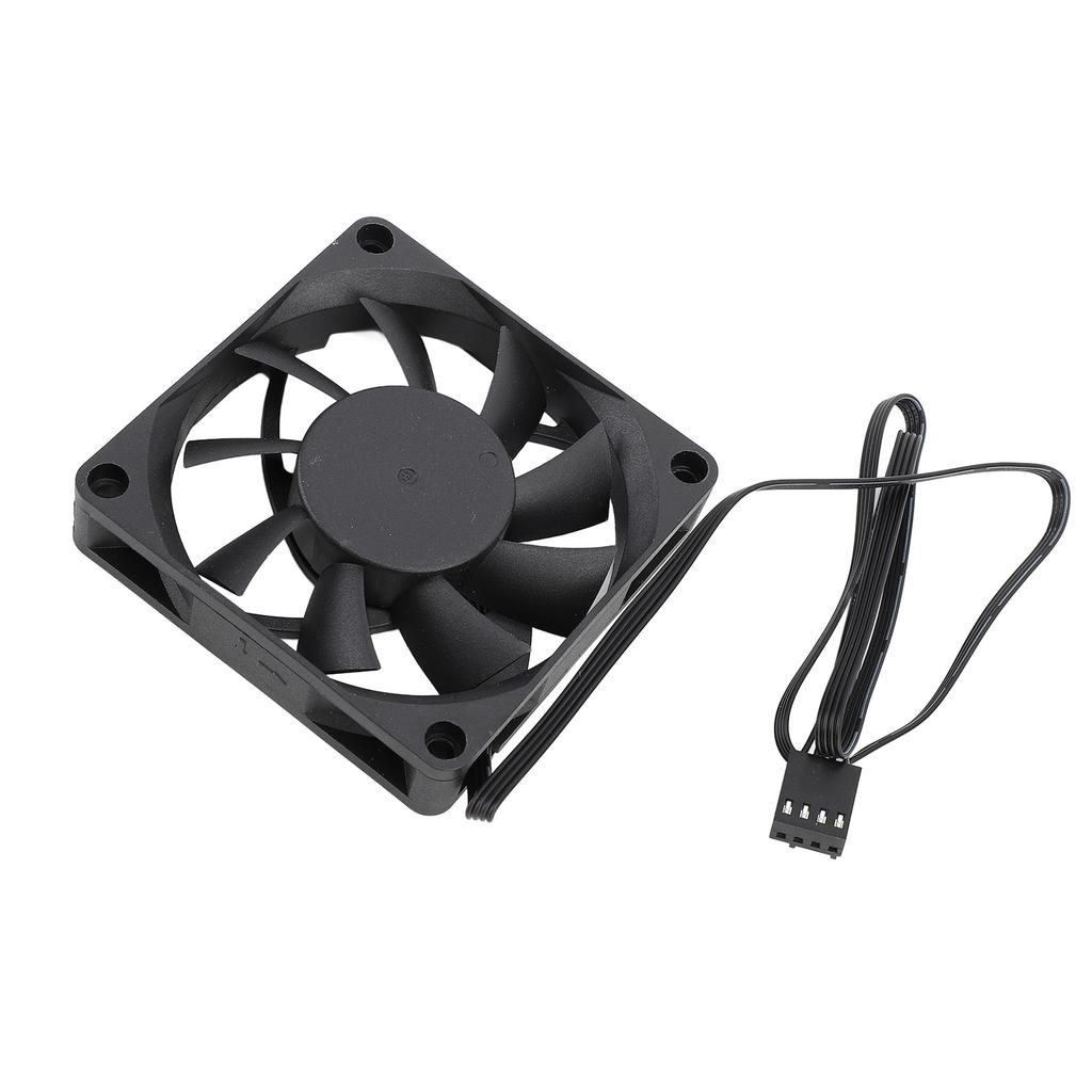 70мм PWM вентилятор на двойном шарикоподшипнике, охлаждающий вентилятор, 4-контактный PWM, интеллектуальное управление температурой, вентилятор для корпуса ПК, скорость до 2500 об/мин 7