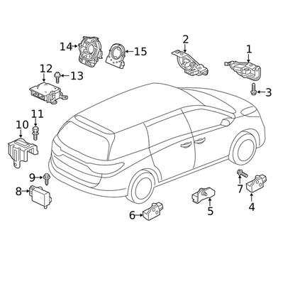 Для Honda 2012-23 Odyssey HR-V Pilot CR-V Датчик в сборе Рулевое управление 35000-T0A-003
