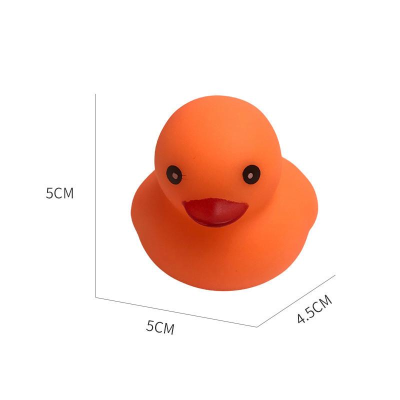 Colorful Small Yellow Duck Squeeze Toy For Swimming Play In Duckling Theme Pool