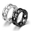 Versatile Titanium Steel Men's Ring Stainless Steel Cast Chain Ring