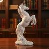 Horse Figurine with Textured Base Resin Modern for Art Collectors