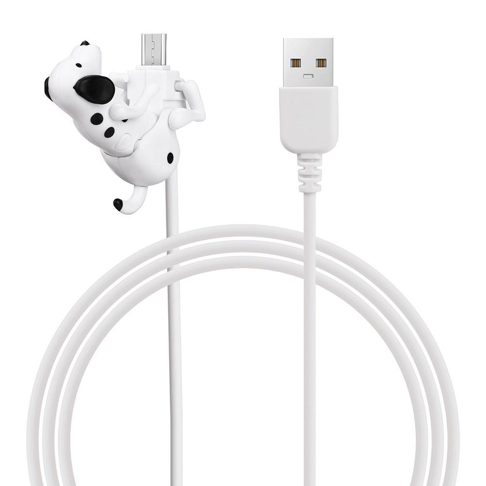 Мини Милая Игрушка Собака, Делающая Движения, Зарядное Устройство для Кабеля Смартфона, Линия для Зарядки Данных 1 м для Android-устройства Por