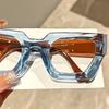 Y2K Oversized Clear Lens Glasses with Leopard Print Frame, Blue Light Blocking, Fashionable Accessory for Casual Attire