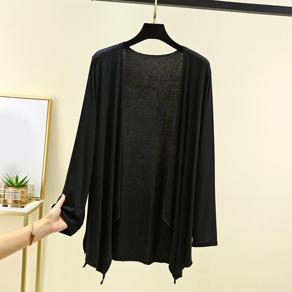 Women's Summer Long Sleeved Cardigan Oversized Top And Shawl Thin Jacket