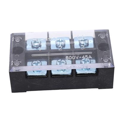 Клеммная колодка 2 шт. 45A 600V TB фиксированного типа PC латунная двухрядная винтовая клеммная колодка для распределения