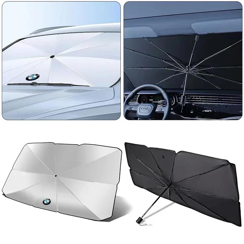 OTOJA1 For BMW Windshield SunShade Umbrella Hemmed Edges Cover Protector Parasol For BMW M M3 M5 E46 E90 F20 E39 E91 E87 E60 E93 F10 X3