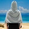 Ice Cool Beach Poncho Cover Up Quick Dry Sunscreen Clothing Oversized Hooded Towel Wrap 4-In-1 For Swimming Beach Pool Travel