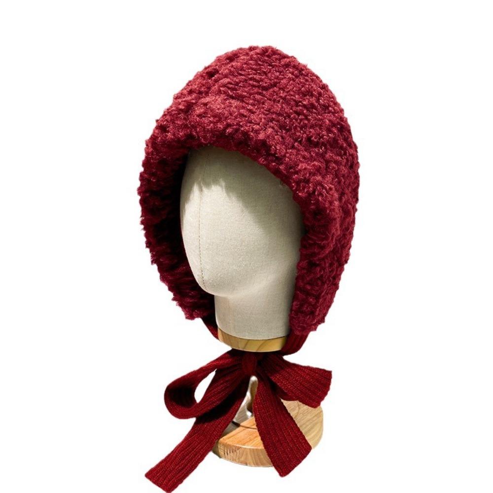 Thickened Ear Protective Hat Balaclava Women Lei Feng Hat Cute Winter Plush Beanies  Student
