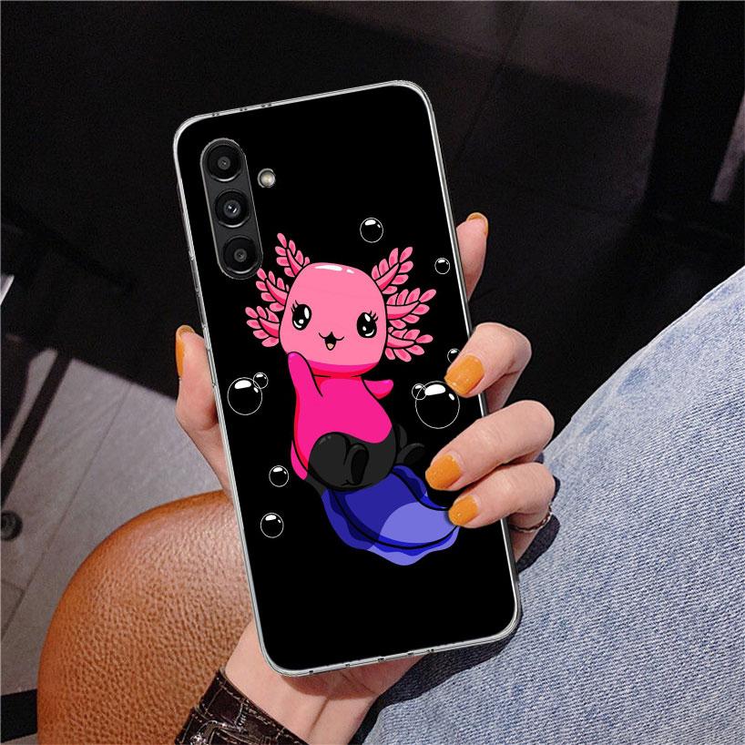 Милый Аксолотль Кавайный Чехол Для Телефона Для Samsung Galaxy A17 A16 A15 A14 A13 A57 A56 A55 A54 A53 A37 A36 A35 A34 A33 A26 A25 A24 A23 Ga