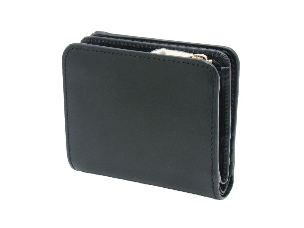 Paul Smith Swirl Stripe Slot Bifold Black Women's Wallet,
