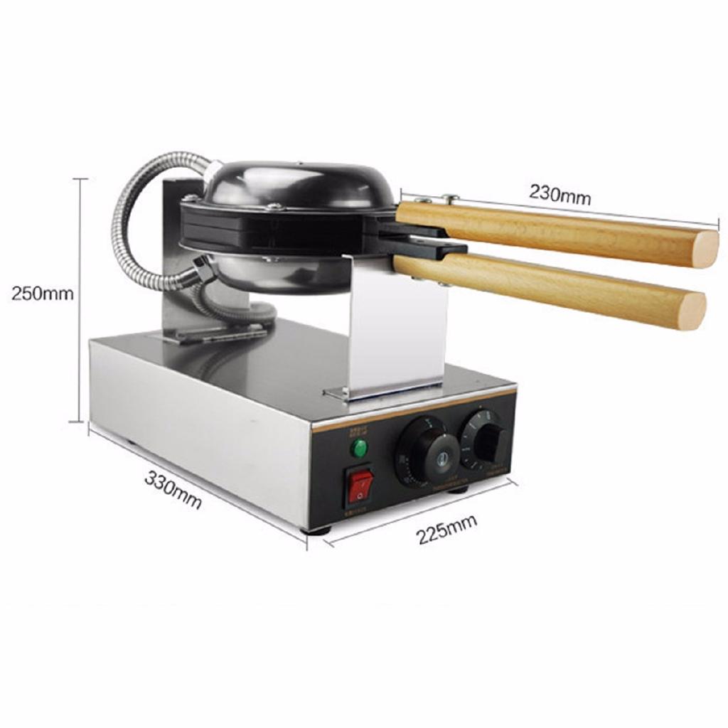 1.1 кВт Антипригарная Коммерческая Электровафельница Вафельница Машина для Приготовления Хрустящих Вафельных Рожков для Мороженого Пузырчатый Яичный Пирог Эггетты Духовка