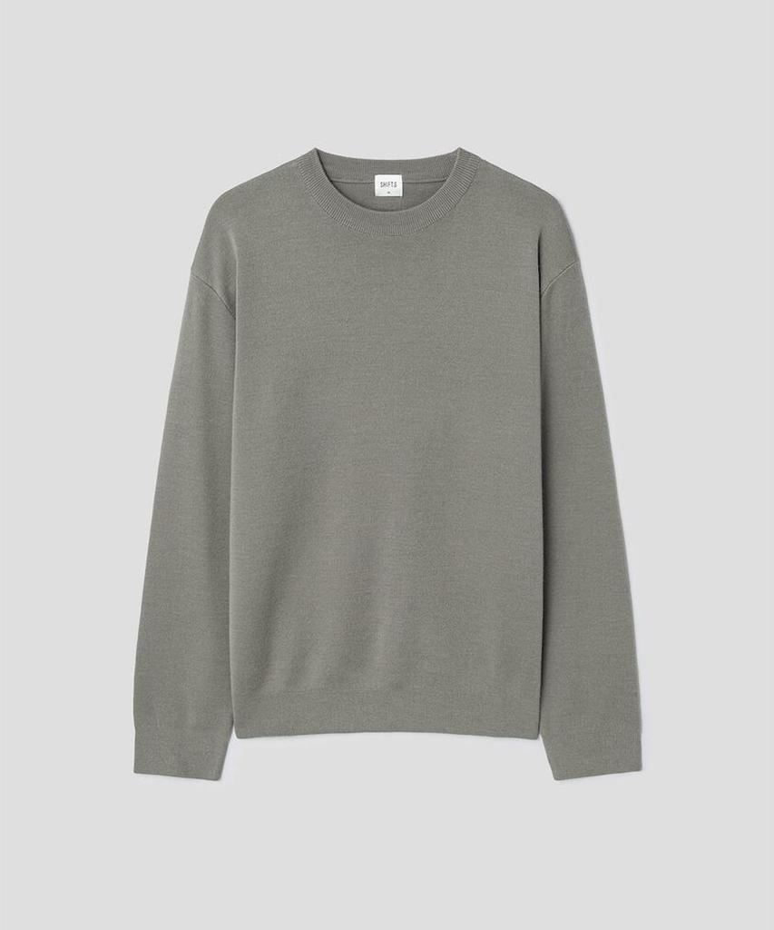 SHIFT.G Basic Crewneck Sweater Khaki