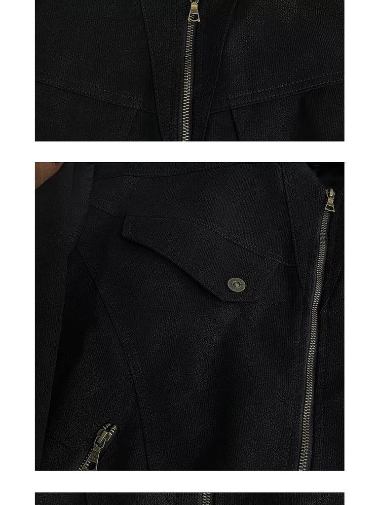 Унисекс Harrington Jacket в американском ретро стиле Осень/Зима 2025 - Выцветшая модная свободная посадка для повседневной носки весной/осенью
