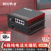 FiberHome Weishi 4-канальный оптический приемопередатчик для телефонной связи PCM