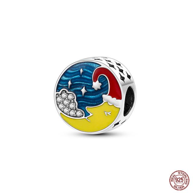 Новые стерлингового серебра 925 пробы красного цвета, подвески в форме сердца, бусины, ювелирные изделия на удачу, подарки