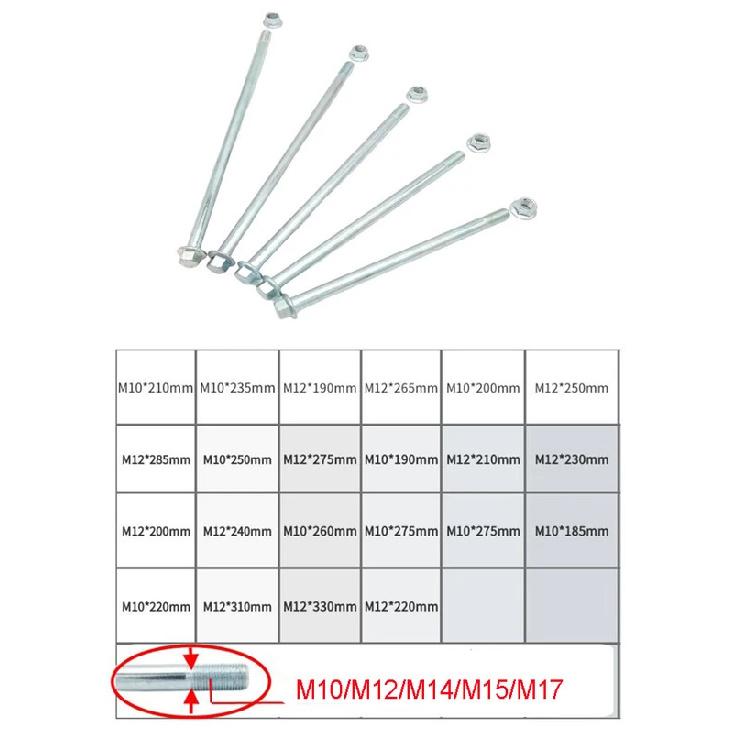 Ось колеса мотоцикла для Honda Yamaha Suzuki KTM Кроссового мотоцикла Питбайка 15 мм 210 мм 230 мм 245 мм 260 мм 280 мм 305 мм Оси с гайкой