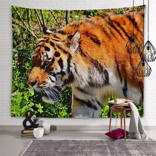 Tiger Lion Tapestry Kids Room Decoration Animal Wall Art Decoration Tapestry Living Room Bedroom Dorm Room Home Decor
