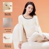 Langsha Women's Maternity Thermal Underwear Set with Built-in Bra Pads, Silk & Wool Blend