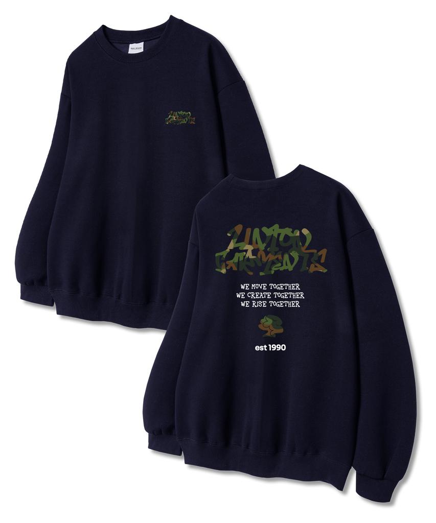 UNION GARMENTS Миллимув Толстовка из французского терри Темно-синяя