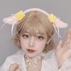 Lolitas Style Hairhoop Plush Sheep Ear Headband Cosplay Costume Halloween Party Headdress Women Anime Expo Cute Headwear