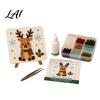 Weekend DIY Project Christmas Mosaic Art Kit Faux Sea Glass Craft Santa Relaxing Activity Claus Snowman Crafting Kit for Adults Beginners