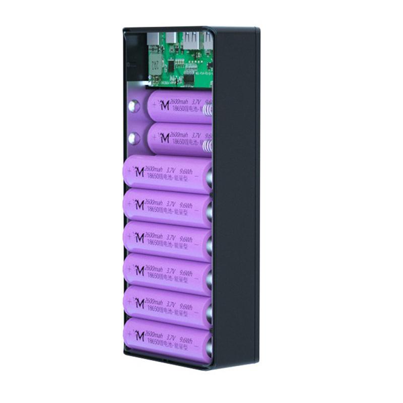 16*18650 USB-сварочный бесплатный аккумуляторный ящик для хранения, чехол для быстрой беспроводной зарядки