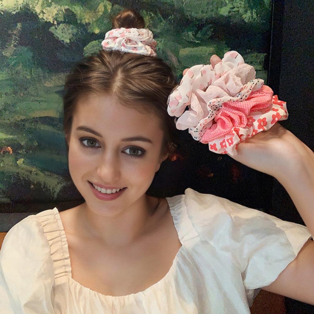 6 шт./набор аксессуаров для волос для девочек резинки для волос повязки для волос резинки для волос веревки держатель для хвостика для женщин или девочек
