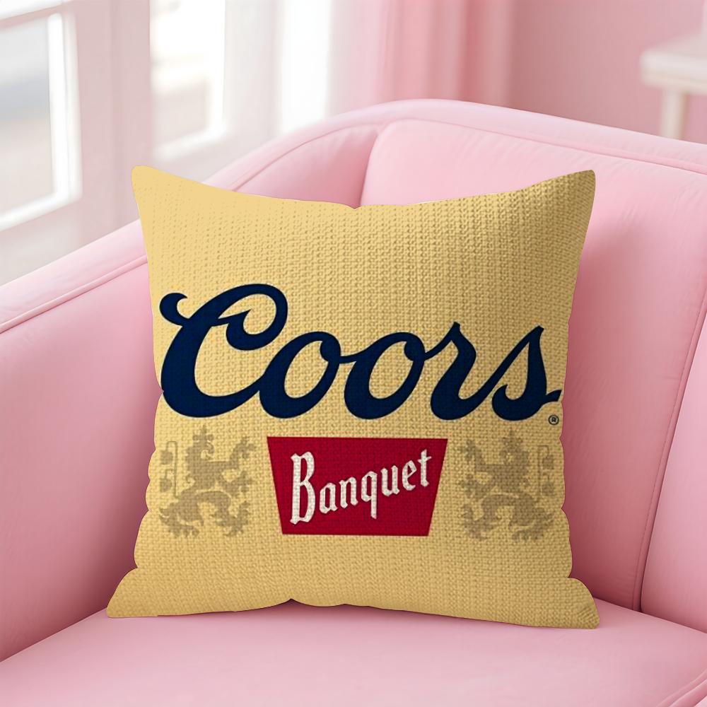 Fashion CCoors Classic Cushion Cover Natural Linen Pillow Case DoubleSided Print Decorative Sofa Pillowcase Home Decor Gift