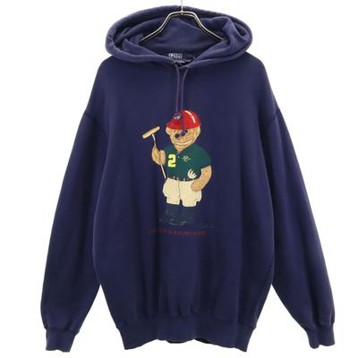 Поло от Ralph Lauren 90-х годов Polo Bear Старый Polo Bear Толстовки с длинным рукавом Мужские Б/У