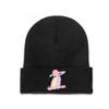 Darling In the Franxx Zero Two Blazed Vaporwave Anime Knitted Hat Women's Unisex's Beanies Autumn Winter Hat Polyester  Warm Cap