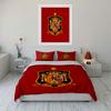 "Red Bedding Set with Crest" Bedding Duvet Cover Set Duvet Cover Pillowcases (1 * Duvet Cover 2 * Pillowcases, without duvet insert)