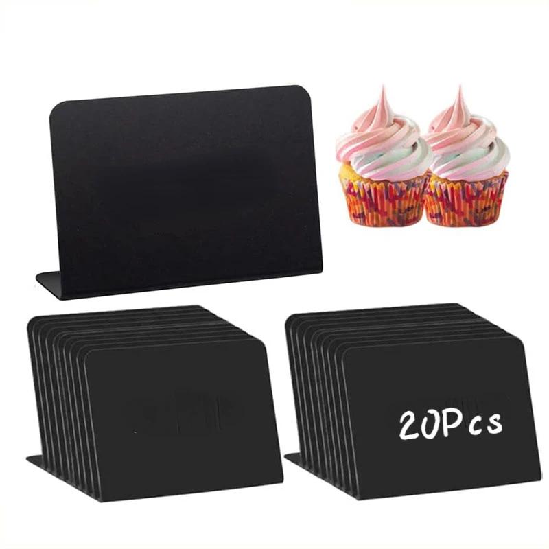 20Pcs Message Price Boards Wedding Signage Mini Chalkboards Food Kitchen Notes Memo Signs Blackboard