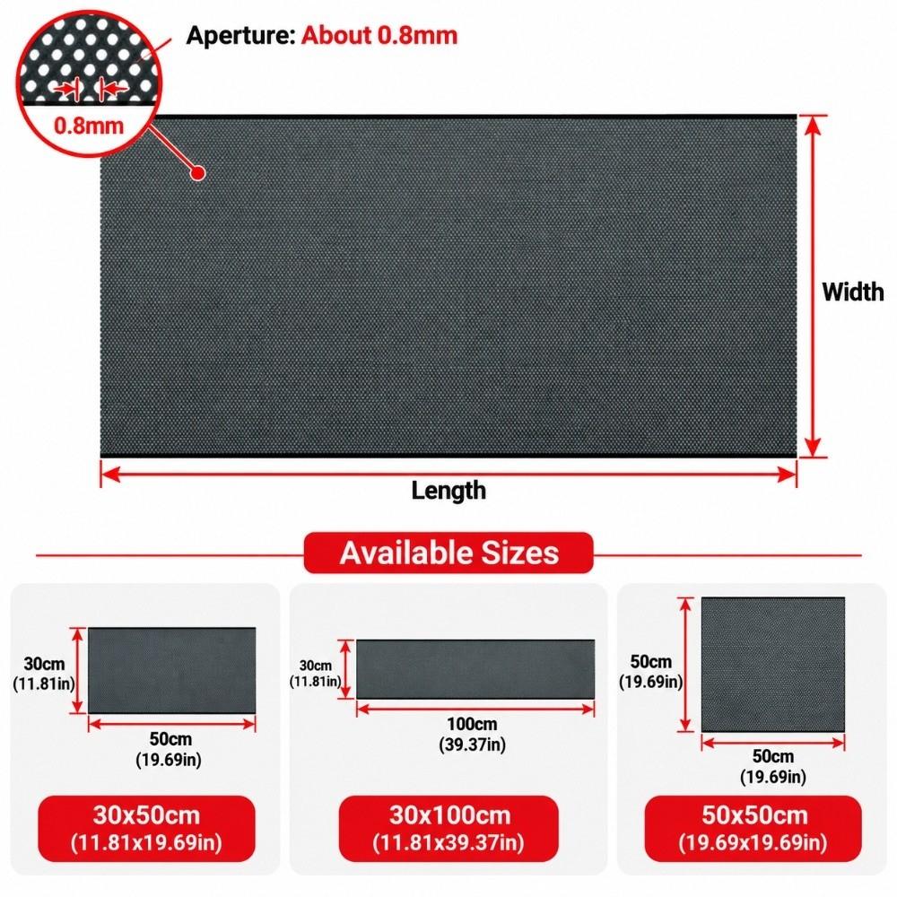 Ventilation PC Case Dust Cover PVC Chassis Side Panel Cover Loudspeaker Repair