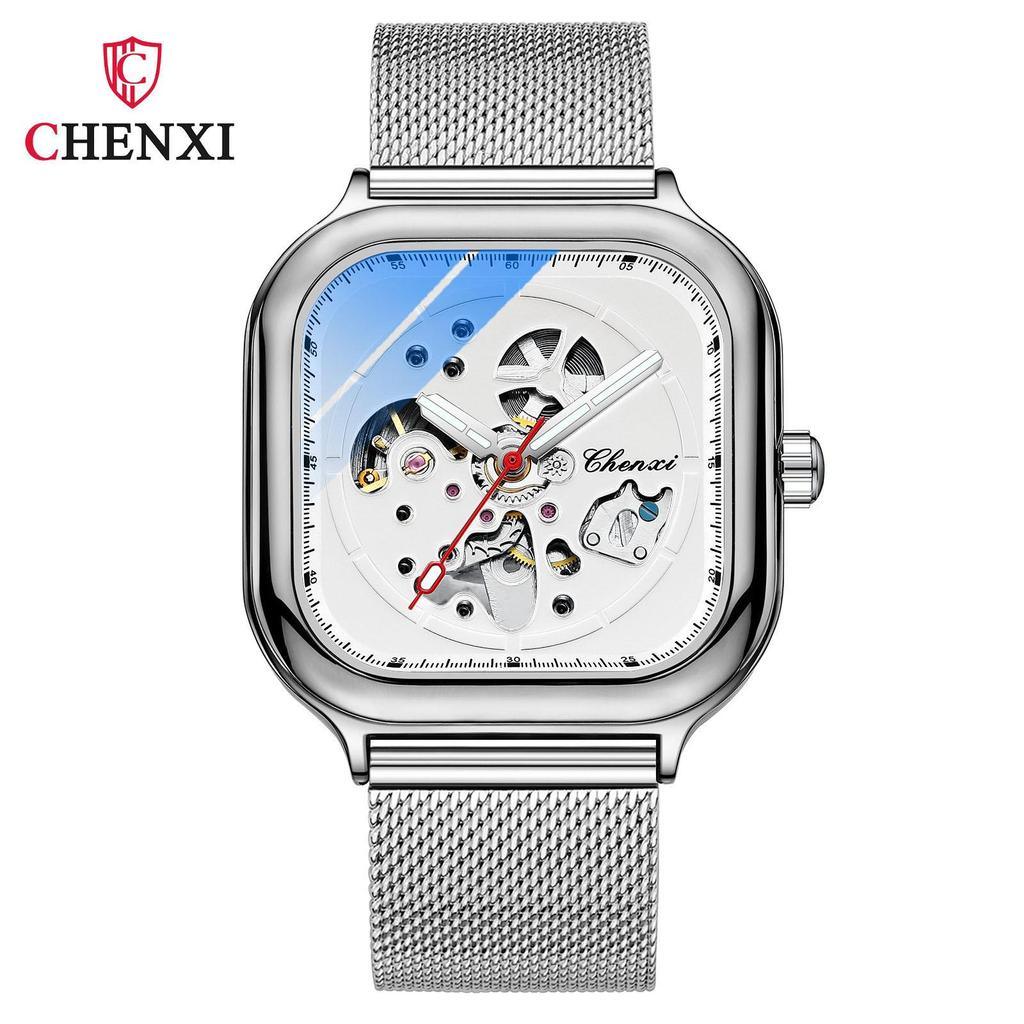 Chenxi Automatic Mens Watches Top Brand Business Clock Mechanical Stainless Steel Men Wrist Watch Waterproof
