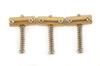 Fender Parts AMERICAN VINTAGE TELECASTER COMPENSATED BRIDGE SADDLES BRASS (3)