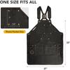 Heavy Duty Canvas Apron With Multiple Pockets Woodworking Electrician BBQ Grilling Outdoor Work Unisex