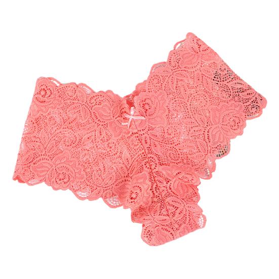 Women's Sexy Lace Panties Cheeky V Waist Hipster Bikini Underwear Floral Lace Low Waist Boyshorts Briefs