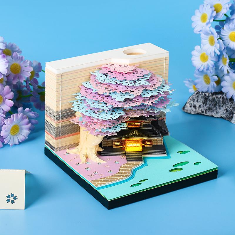 Guochao 3D бумажная скульптура стикеры - Креативное офисное настольное украшение сувенир