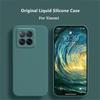 Жидкий силиконовый чехол для Xiaomi 14 Pro Чехол Xiaomi 14 Pro Чехол Funda Coque Мягкий противоударный чехол для телефона Xiaomi 14 13 Pro 13 Lite