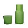 Japanese Style Transparent Candy Color Glass Teacup Set Simple Heat-Resistant Drinking Juice Cup with Tea Pitcher Water Bottle