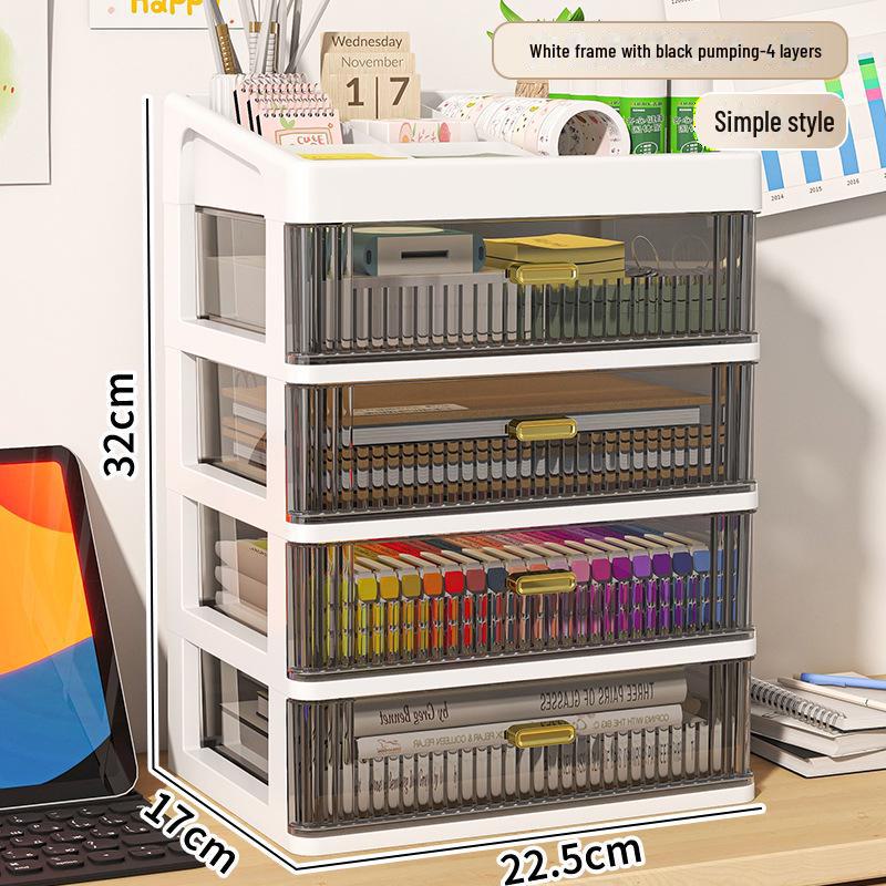 Прозрачный органайзер для канцелярских принадлежностей и косметики