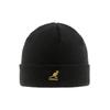 Kangol 2978bc Black Gold Cuff Pull On Acrylic Beanie