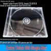 Толстый прозрачный двойной CD-кейс для хранения с вкладышем