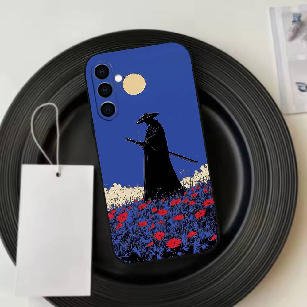Japanese Bushido Samurai Japan Phone Case For Samsung Galaxy A73,A72,A71,A70,A53,A52,A51,Others Soft Black Cover