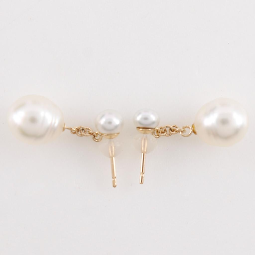 Pearl Piercing K18 yellow gold/Pearl 4.0g Women Used